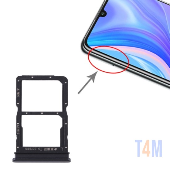 SOPORTE DE TARJETA SIM HUAWEI Y8P 2020/HONOR 20 LITE/P SMART 2020 NEGRO